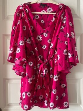 Lane Bryant bright pink blouse | Size 10/12